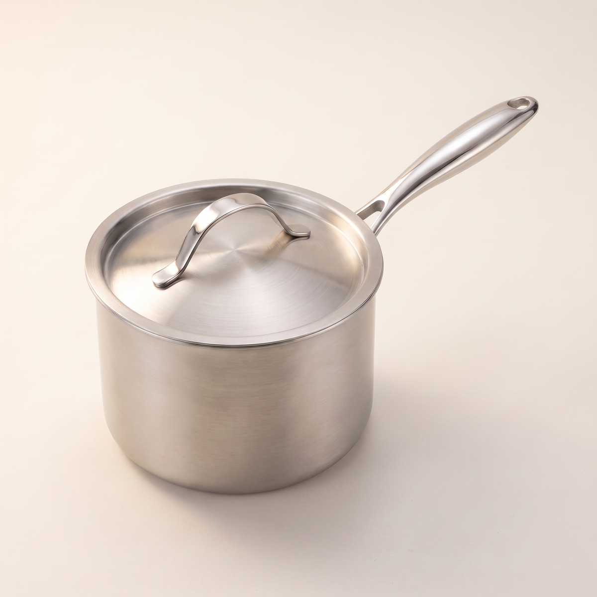 Casserole inox 18 cm Marthe avec couvercle